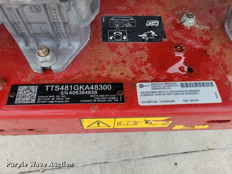 image for item FU0026 2019 eXmark Turf Tracer push mower
