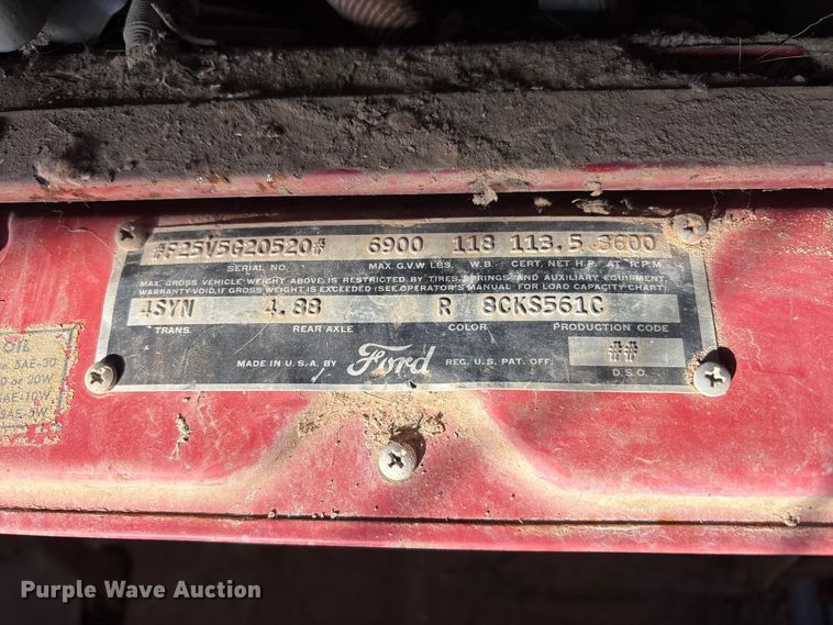 image for item JM9491 1955 Ford F250 pickup truck