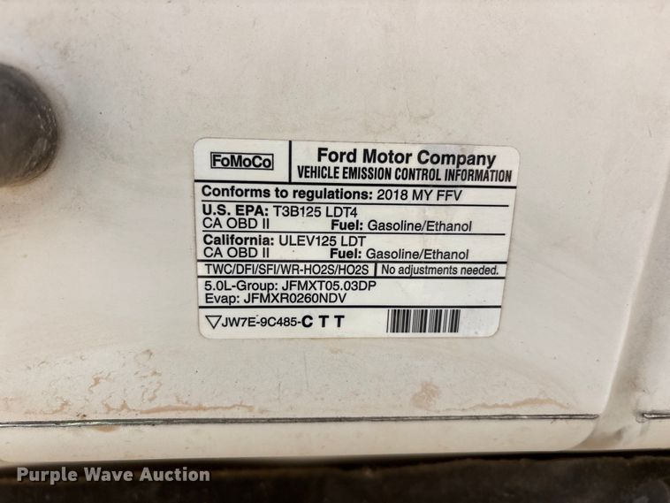 image for item JM9518 2018 Ford F150 Crew Cab pickup truck