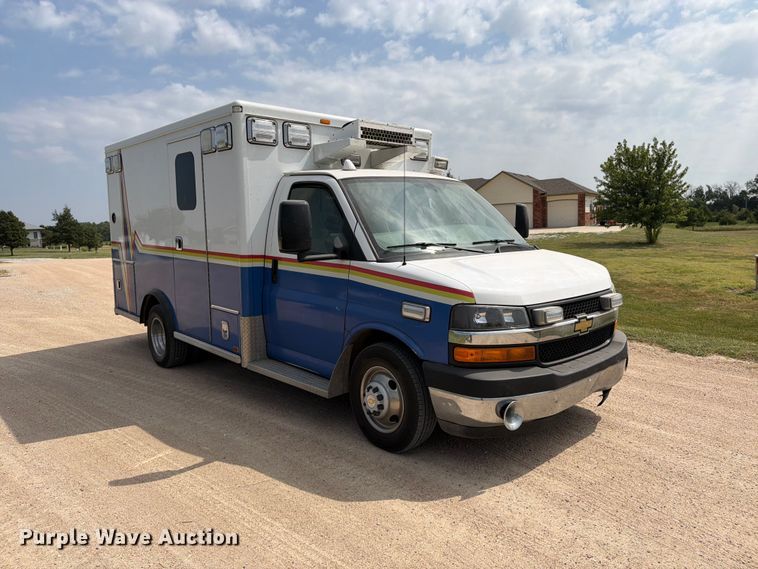 image for item MZ9748 2014 Chevrolet 3500 Express ambulance