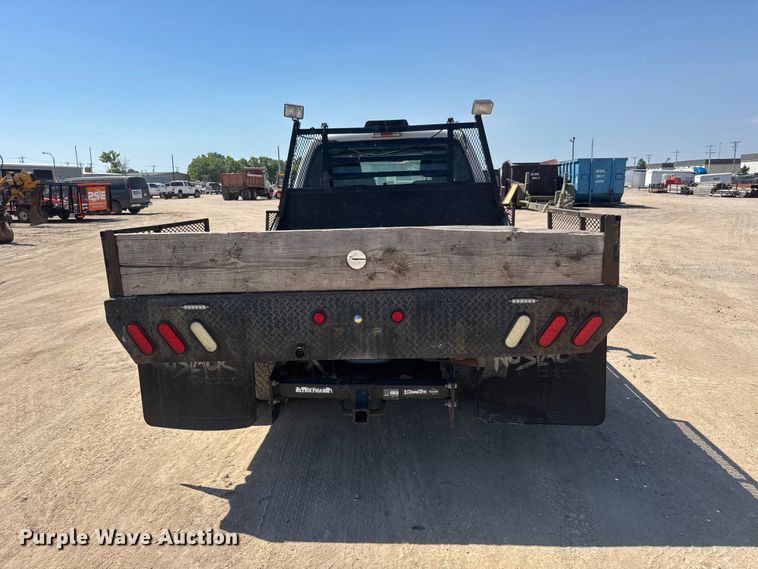 image for item NJ9248 2014 Ford F350  Super Duty XL Ext. Cab dump flatbed pickup truck