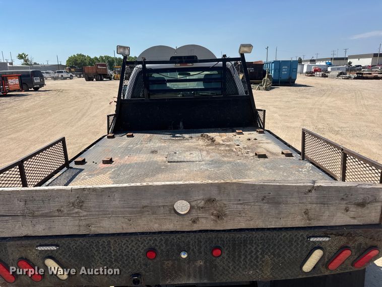 image for item NJ9248 2014 Ford F350  Super Duty XL Ext. Cab dump flatbed pickup truck