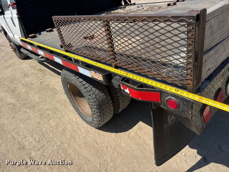 image for item NJ9248 2014 Ford F350  Super Duty XL Ext. Cab dump flatbed pickup truck