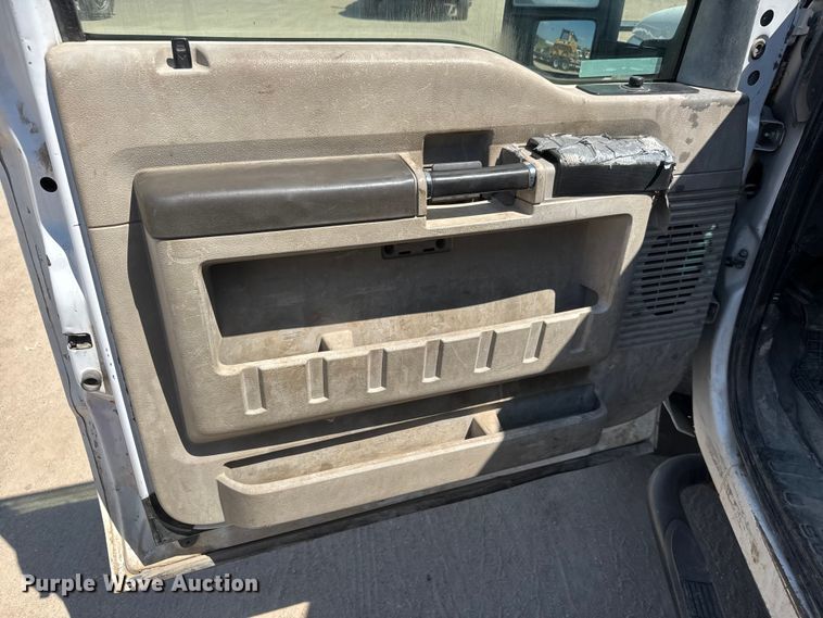 image for item NJ9248 2014 Ford F350  Super Duty XL Ext. Cab dump flatbed pickup truck