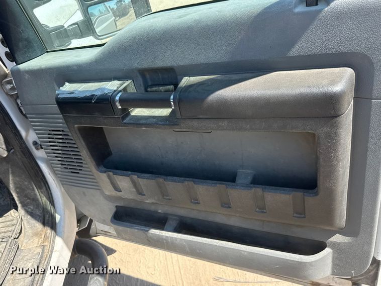 image for item NJ9248 2014 Ford F350  Super Duty XL Ext. Cab dump flatbed pickup truck