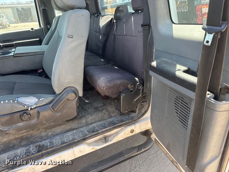 image for item NJ9248 2014 Ford F350  Super Duty XL Ext. Cab dump flatbed pickup truck