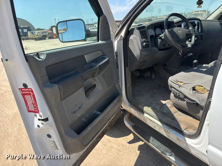 image for item NJ9249 2008 Dodge Ram 5500 Ext. Cab flatbed truck