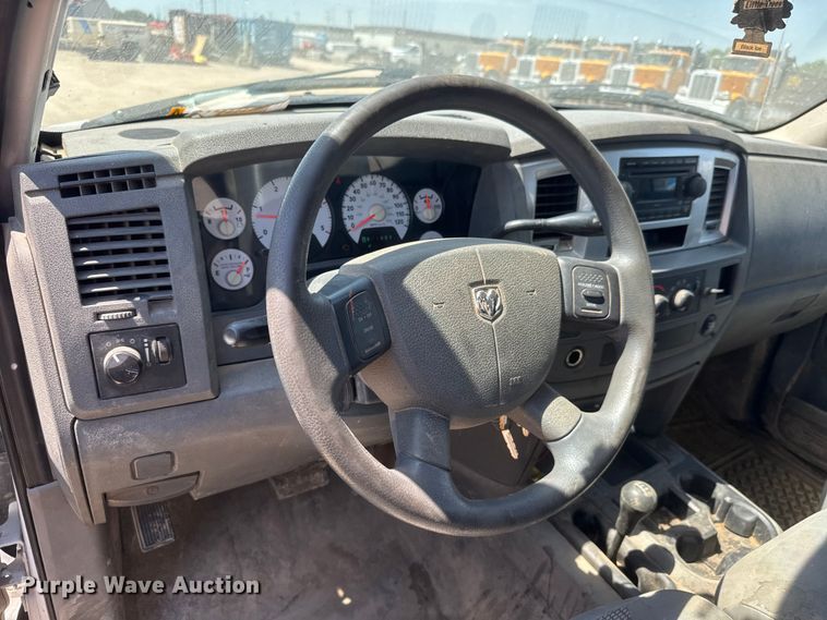 image for item NJ9249 2008 Dodge Ram 5500 Ext. Cab flatbed truck
