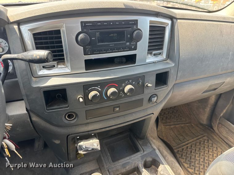 image for item NJ9249 2008 Dodge Ram 5500 Ext. Cab flatbed truck