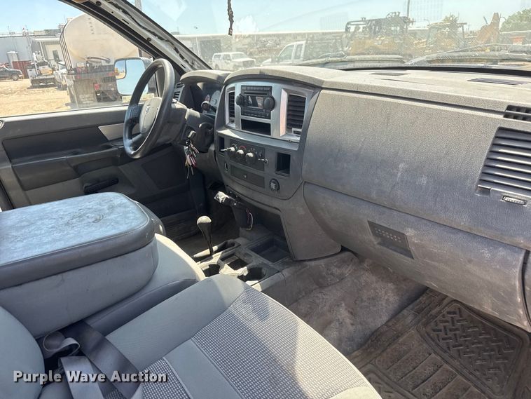image for item NJ9249 2008 Dodge Ram 5500 Ext. Cab flatbed truck