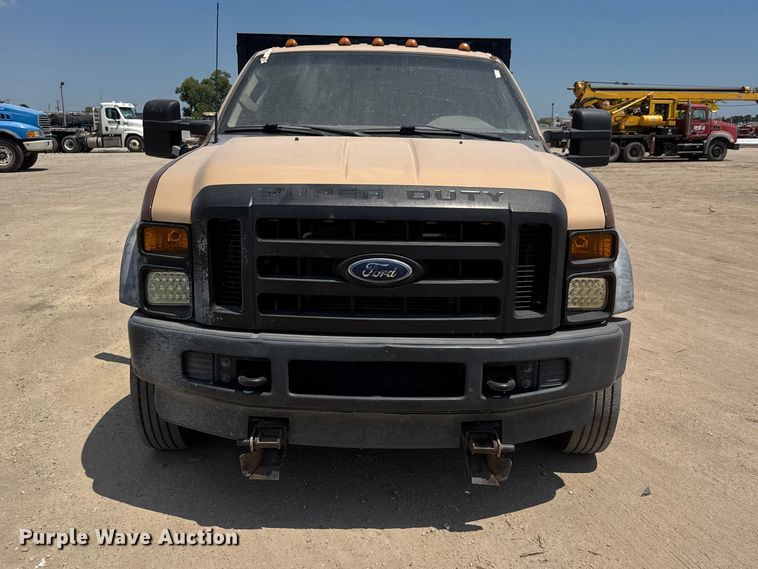 image for item NJ9252 2009 Ford F450 Super Duty XL dump flatbed truck