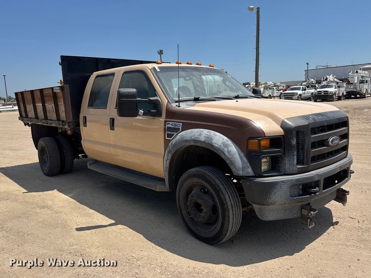 image for item NJ9252 2009 Ford F450 Super Duty XL dump flatbed truck