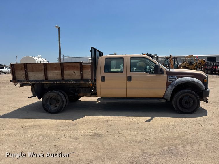 image for item NJ9252 2009 Ford F450 Super Duty XL dump flatbed truck