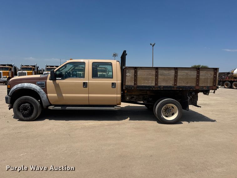 image for item NJ9252 2009 Ford F450 Super Duty XL dump flatbed truck