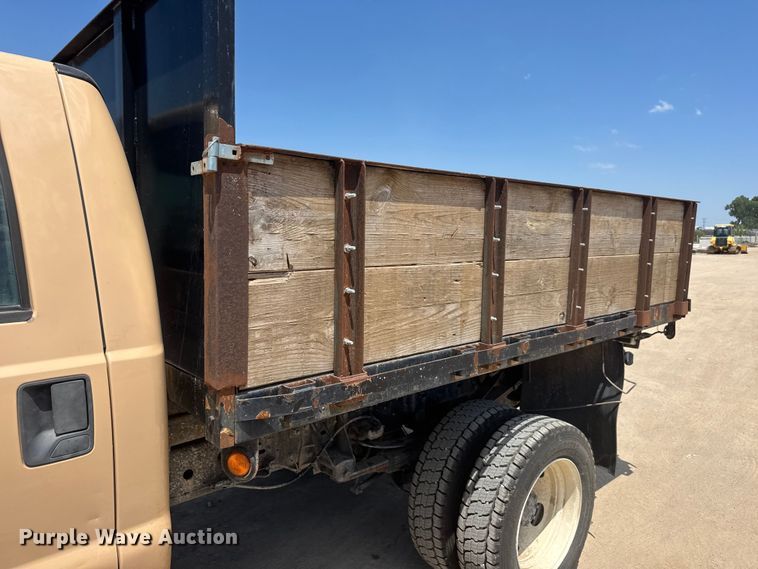 image for item NJ9252 2009 Ford F450 Super Duty XL dump flatbed truck