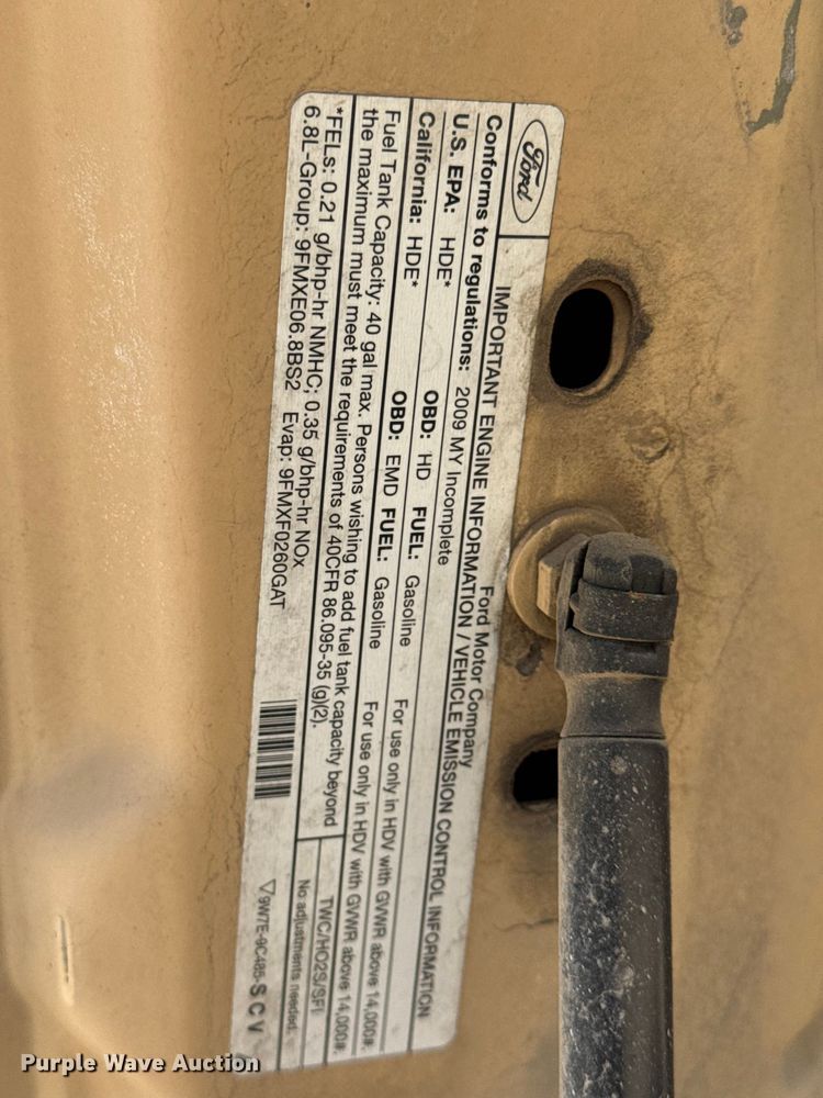 image for item NJ9252 2009 Ford F450 Super Duty XL dump flatbed truck