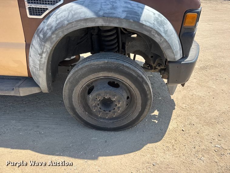 image for item NJ9252 2009 Ford F450 Super Duty XL dump flatbed truck