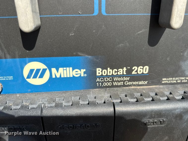 image for item NJ9262 Miller Bobcat 260 welder/generator