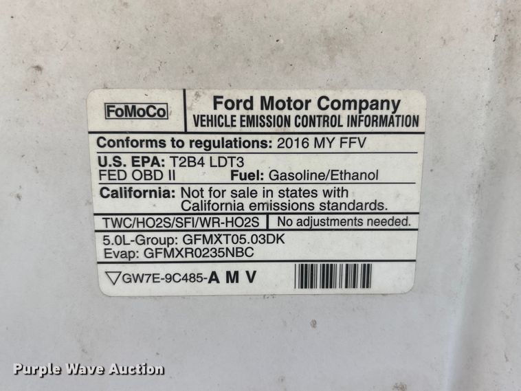 image for item NM9806 2016 Ford F150 Pickup