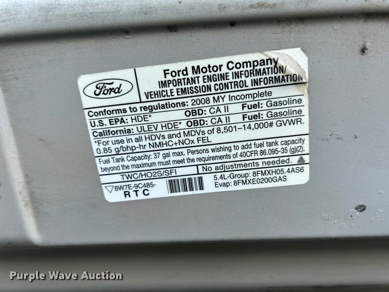 image for item NM9841 2008 Ford E350 box truck