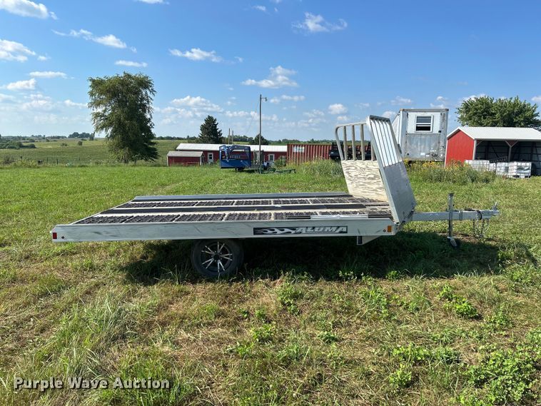image for item NM9842 2017 Aluma 8612D/13 snowmobile trailer