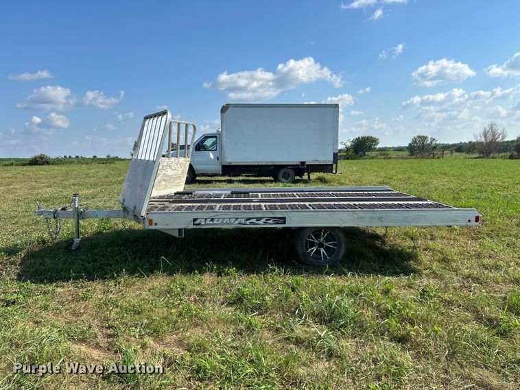 image for item NM9842 2017 Aluma 8612D/13 snowmobile trailer