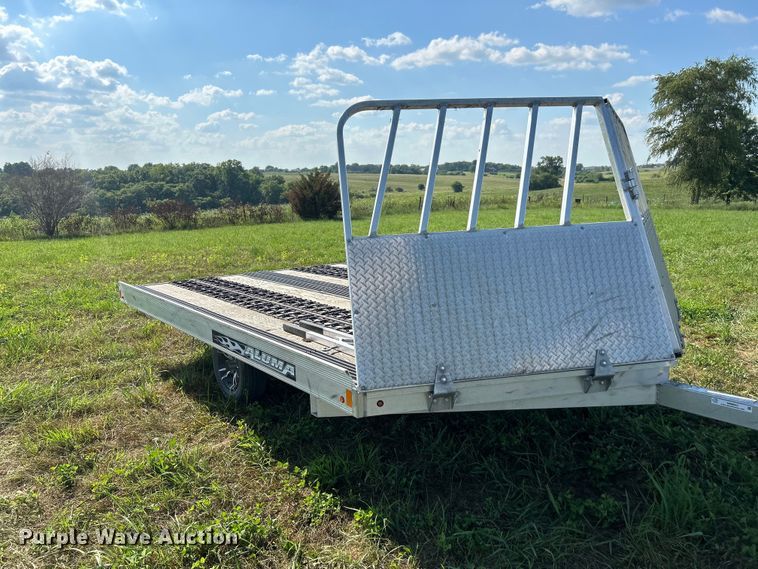 image for item NM9842 2017 Aluma 8612D/13 snowmobile trailer