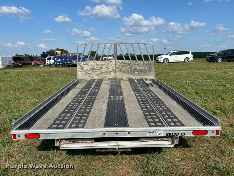 image for item NM9842 2017 Aluma 8612D/13 snowmobile trailer