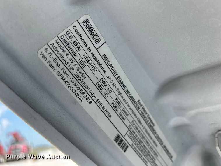 image for item NM9860 2016 Ford F550 flatbed truck