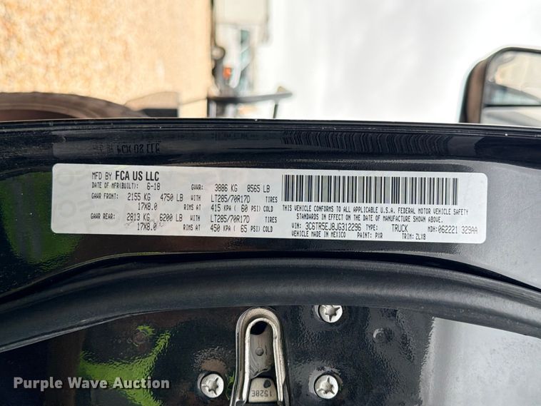 image for item YA3854 2018 Ram 2500 Power Wagon Crew Cab pickup truck