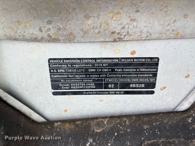 image for item YA3881 2019 Nissan Frontier Crew Cab pickup truck