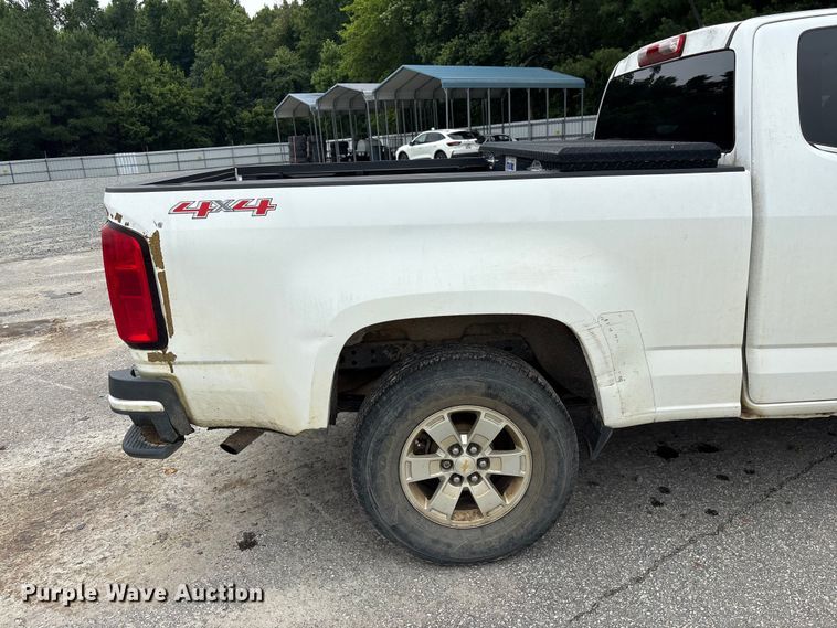 image for item YA3882 2018 Chevrolet Colorado Ext. Cab pickup truck