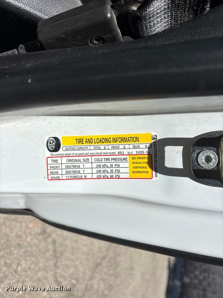 image for item YA3897 2019 Chevrolet Colorado Ext. Cab pickup truck