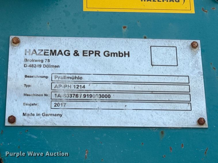 image for item DV2051 2017 Powerscreen Trakpactor 500 impact crusher