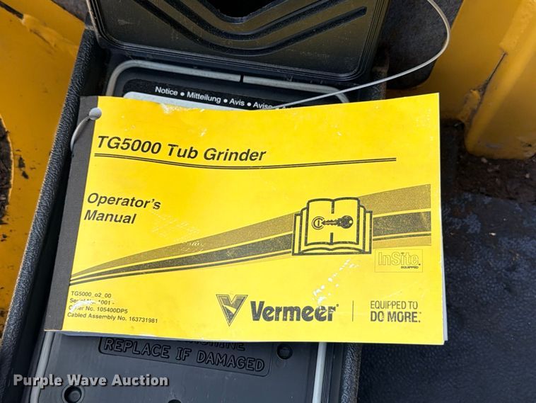 image for item ED5337 2016 Vermeer TG5000 tub grinder