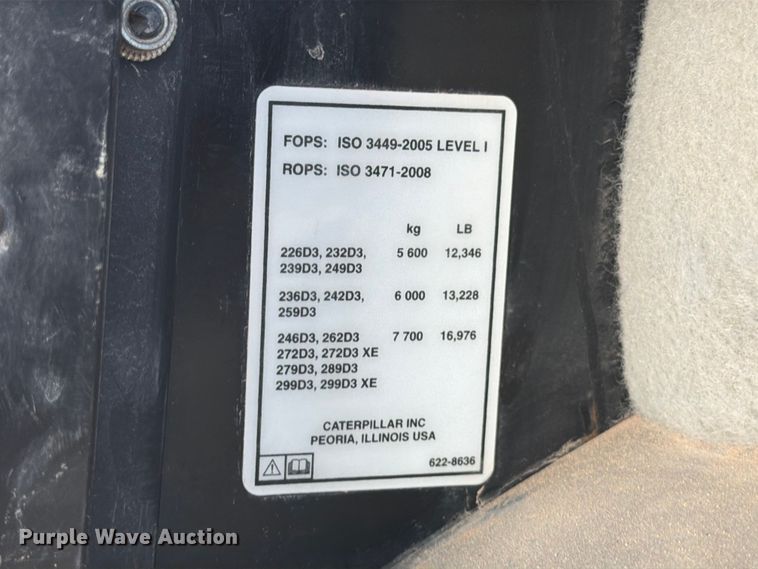 image for item ED5351 2024 Caterpillar 299D3 XE tracked skid steer loader