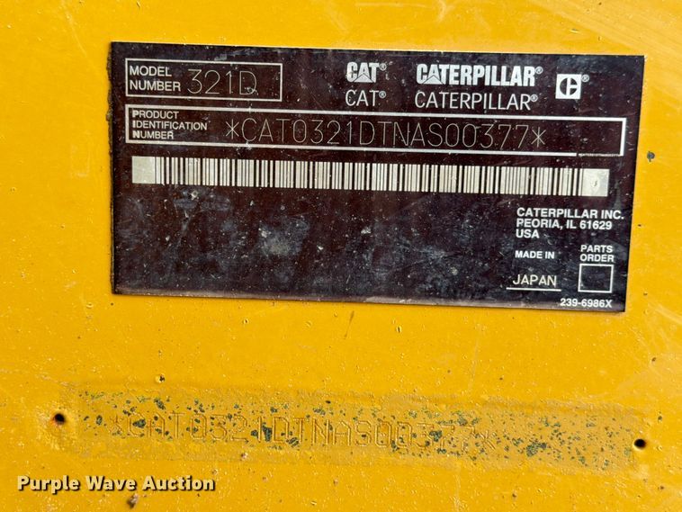 image for item ED5357 2009 Caterpillar 321D LCR excavator