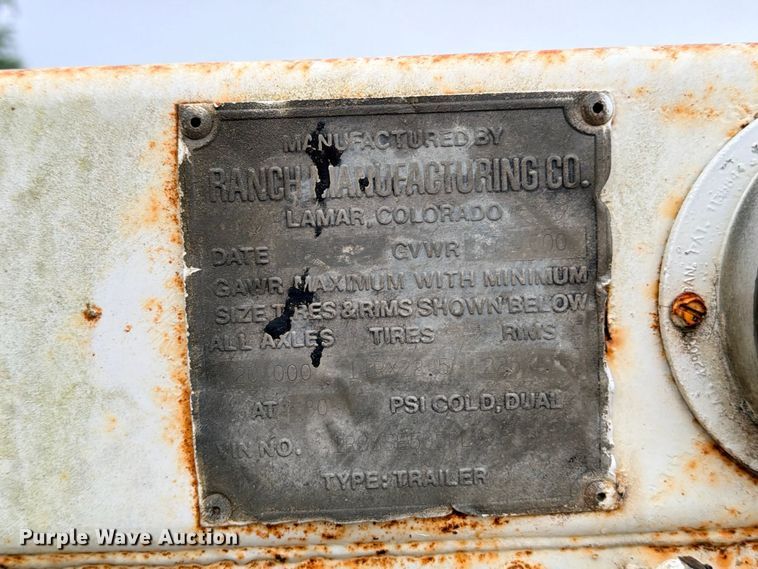 image for item ED5402 1993 Ranco bottom dump trailer