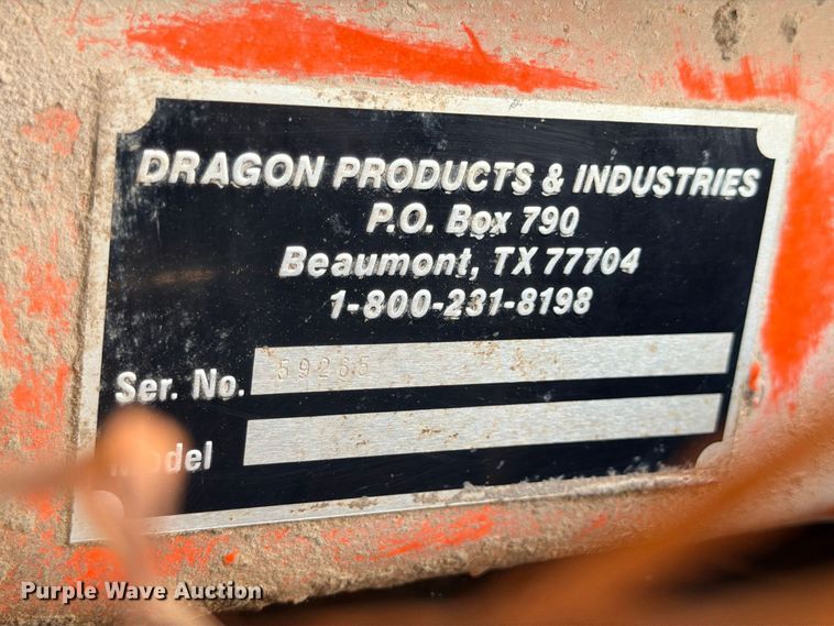 image for item ED5421 Dragon Products frac tank trailer