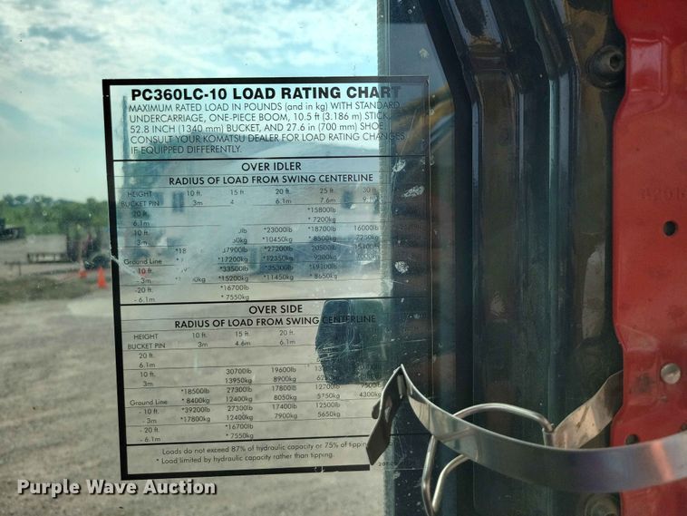 image for item EE1174 2012 Komatsu PC360LC-10 excavator