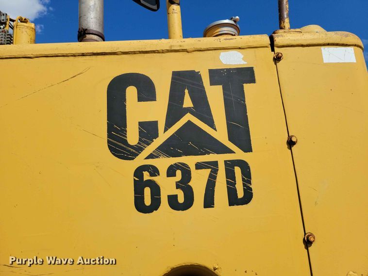 image for item EE1180 1983 Caterpillar 637D conventional scraper 