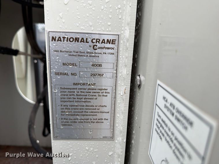 image for item EG9239 2012 Freightliner 114SD crane truck