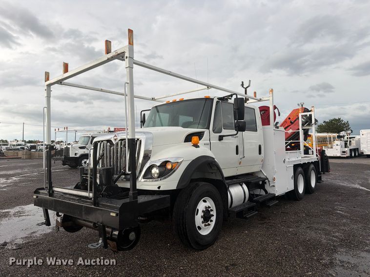 image for item EG9244 2011 International 7600 Crew Cab crane truck