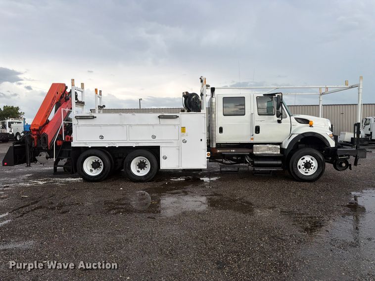 image for item EG9244 2011 International 7600 Crew Cab crane truck