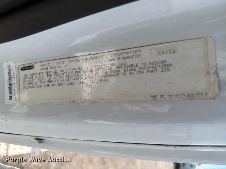 image for item EG9256 2013 Freightliner 108SD Crew Cab crane truck