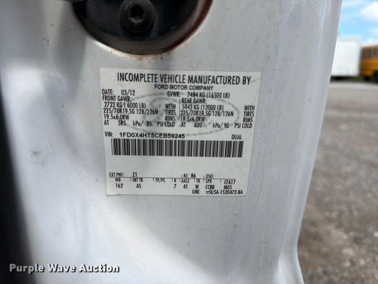 image for item EG9259 2012 Ford F450  Ext. Cab utility / service truck