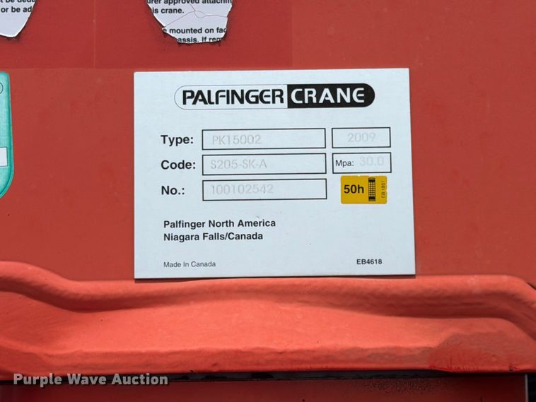 image for item EG9277 2009 International 7500 Crew Cab crane truck
