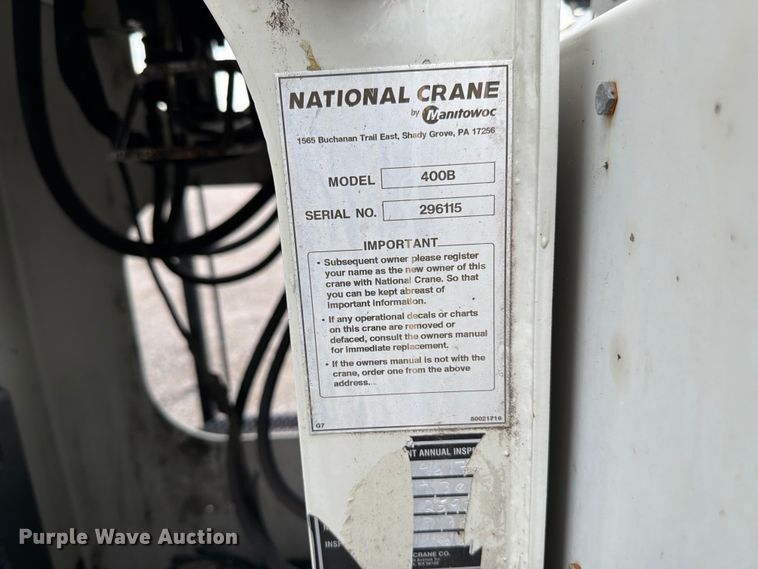 image for item EG9294 2012 Freightliner 114SD crane truck