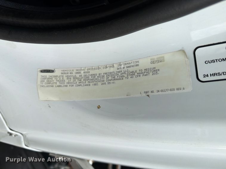 image for item EG9294 2012 Freightliner 114SD crane truck