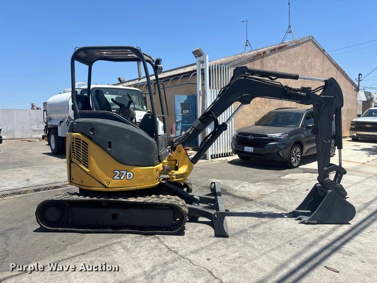 image for item EL2507 2014 John Deere 27D mini excavator